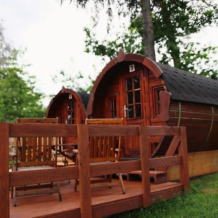 Campingplatz Koberbachtalsperre - Campingfass Mieten Langenbernsdorf Esterno foto
