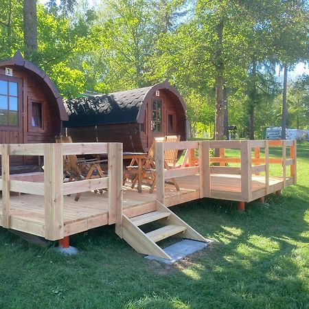 Campingplatz Koberbachtalsperre - Campingfass Mieten Langenbernsdorf Esterno foto