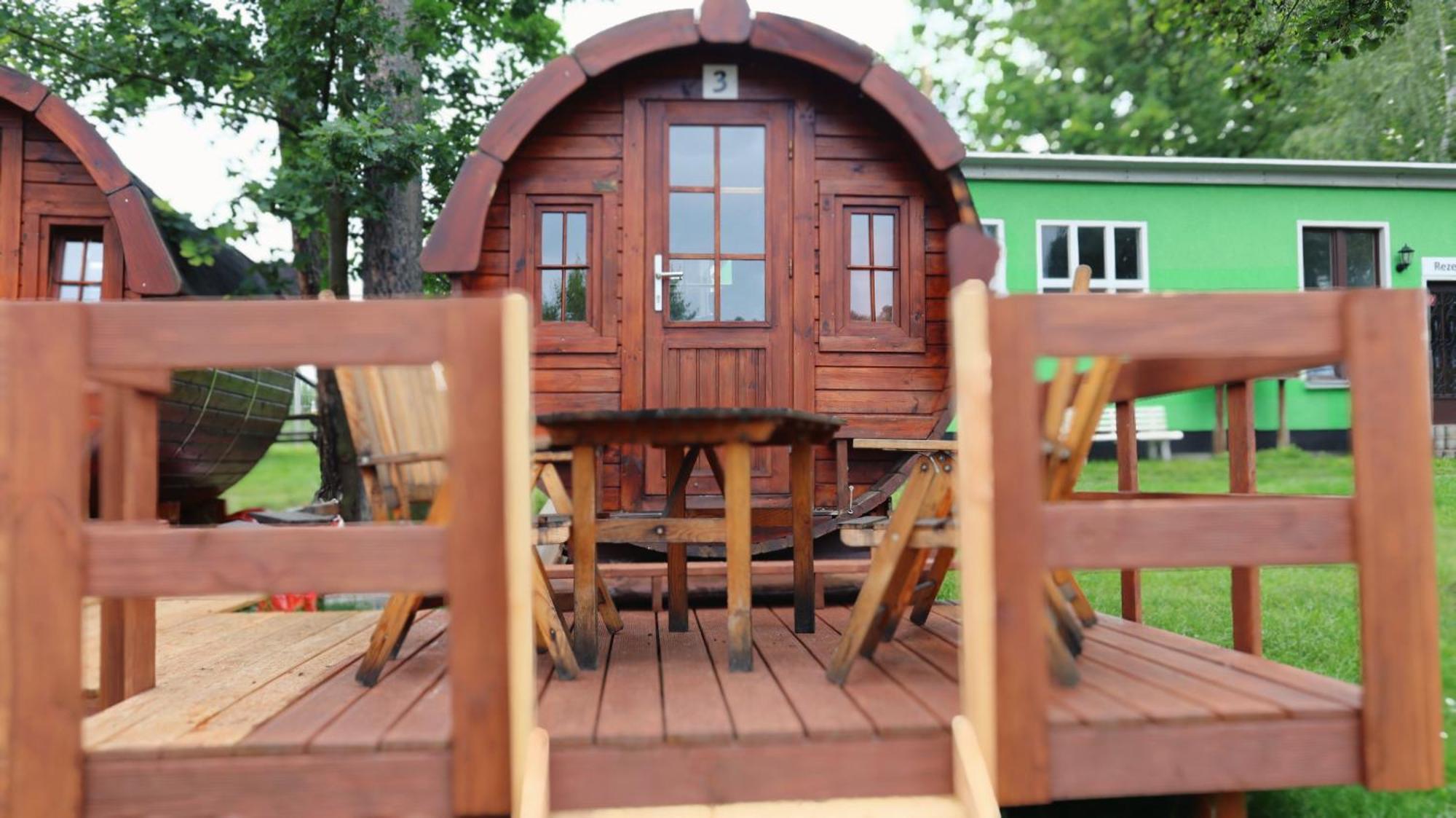 Campingplatz Koberbachtalsperre - Campingfass Mieten Langenbernsdorf Esterno foto