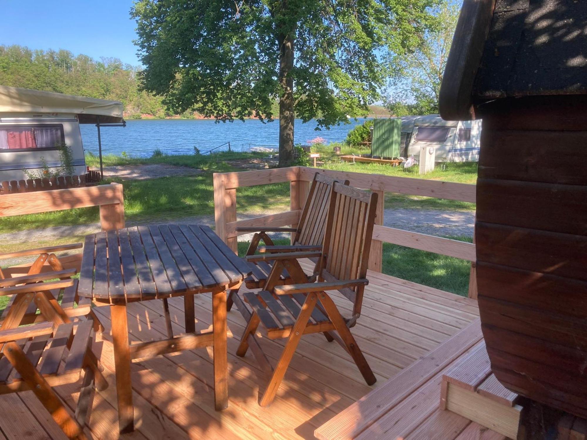 Campingplatz Koberbachtalsperre - Campingfass Mieten Langenbernsdorf Esterno foto