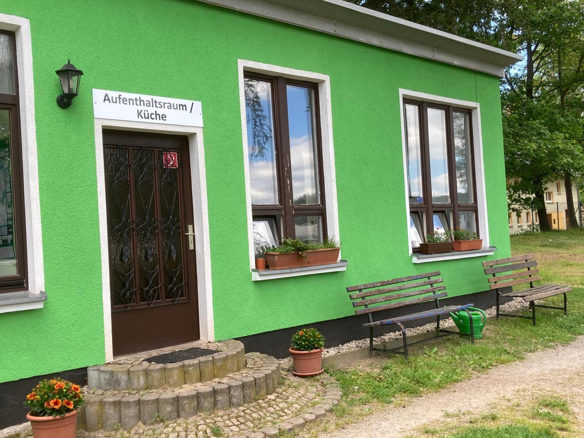Campingplatz Koberbachtalsperre - Campingfass Mieten Langenbernsdorf Esterno foto