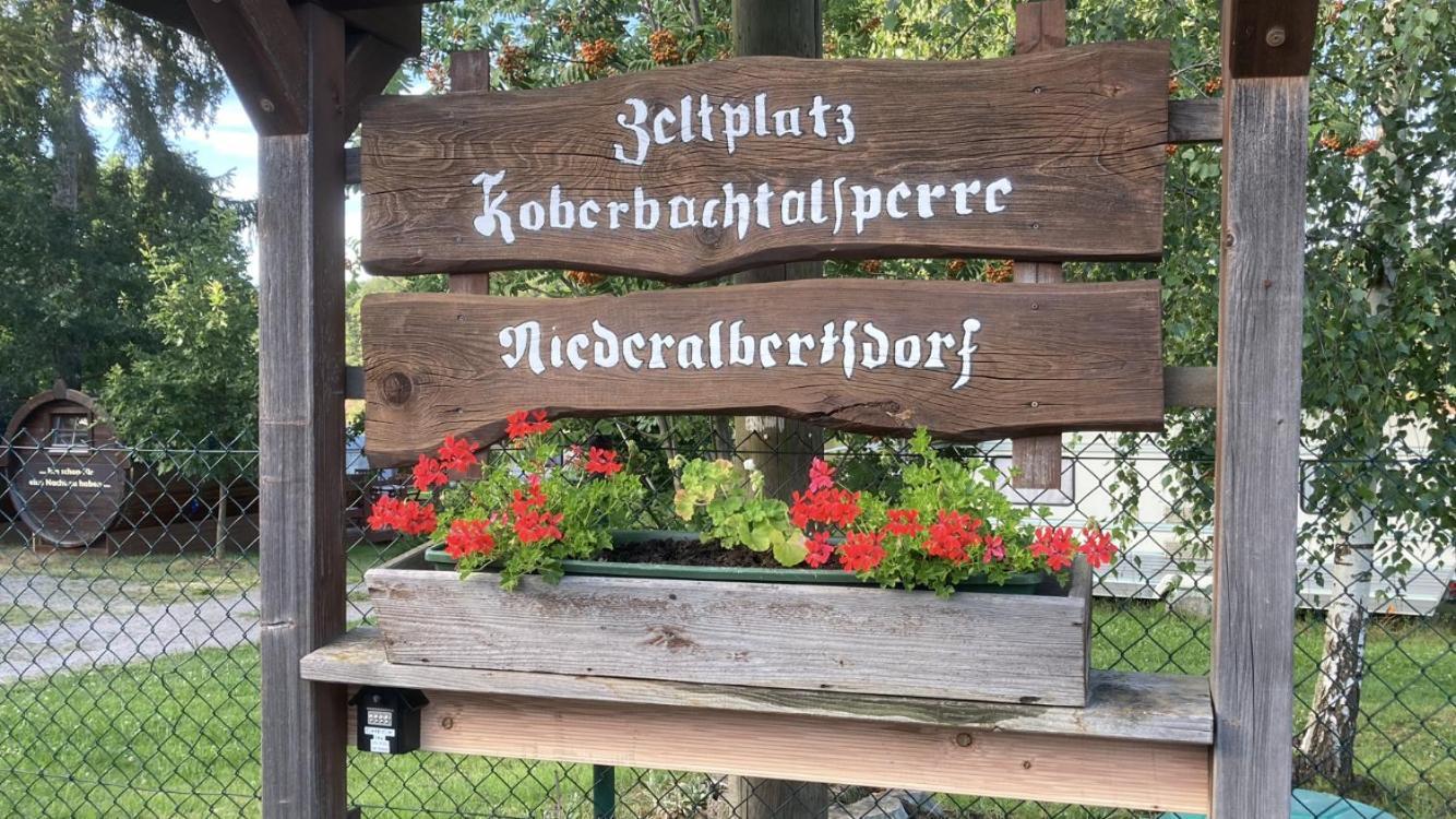 Campingplatz Koberbachtalsperre - Campingfass Mieten Langenbernsdorf Esterno foto